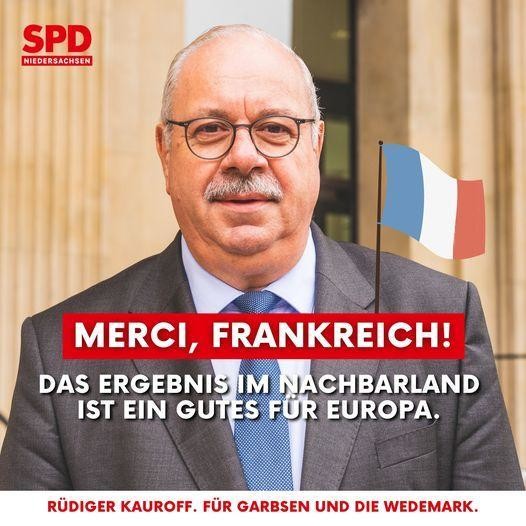 Rüdiger Kauroff gratuliert Frankreich zur Wahl